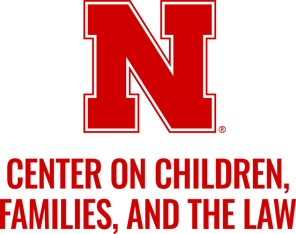 center for children, family, and law logo lockup